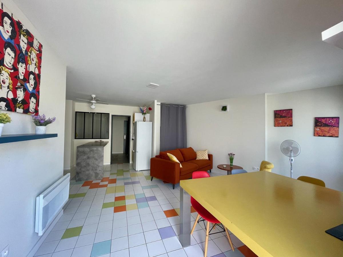 Appart Pop-Art Proche Autoroute, Plages Et Attractions, Wifi - Tv, Deco Stylee, Calme Bessan 외부 사진